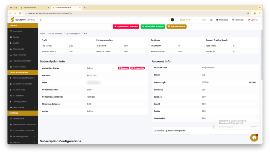 How to Follow a Copy Trade with SaracenMarkets 11